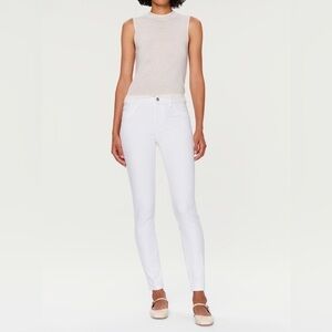 DL1961 Florence Skinny Mid Rise Instasculpt Ankle Jeans White Colada size 28 6
